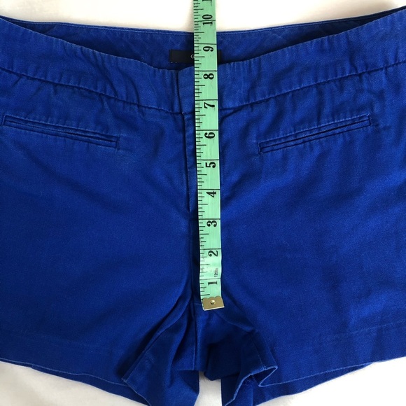 GAP Shorts Solid Canvas Cotton Royal Blue 4 Petite - Picture 6 of 9